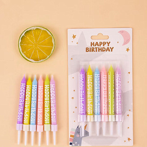 Macaroon in màu Hạnh Phúc sinh nhật Bánh sinh nhật nến - Product Image 4