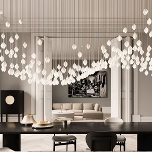 Lámparas Colgantes de Cerámica con Diseño de Pétalos de Magnolia para Interiores Modernos, Habitaciones, Restaurantes, Villas, con Escalera Dúplex, Estilo LOFT - Product Image 2