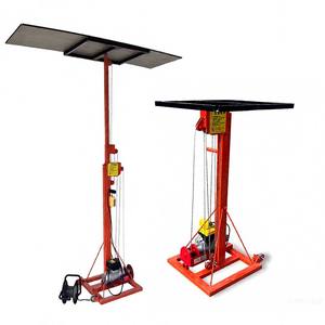 Plataforma Elevadora de Mástil Retráctil Eléctrica Portátil Pequeña con Control Remoto Inalámbrico para Objetos Pesados - Product Image 1