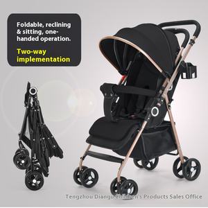 Vente en gros <span class=keywords><strong>Poussette</strong></span> bébé pliable ultra-légère avec fonction de marche arrière bidirectionnelle peut s'asseoir <span class=keywords><strong>et</strong></span> s'allonger nouveau-né Artefact de marche portable - Product Image 5