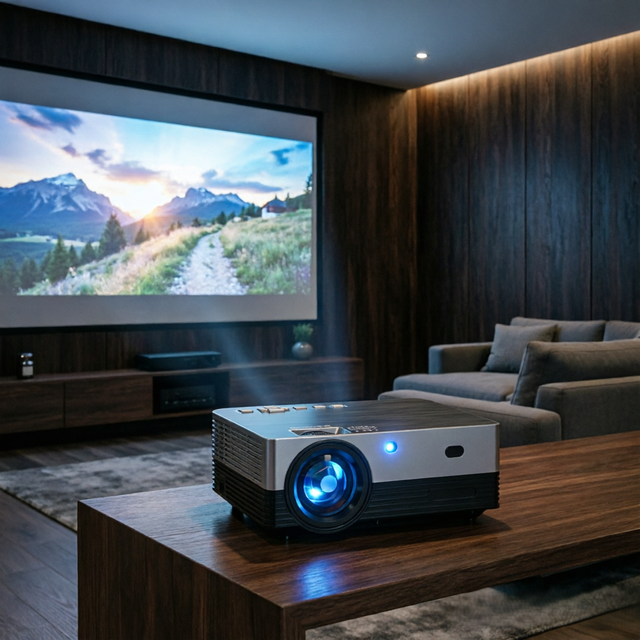 Hot Sale Q6 Smart Home Projector Native 720P 200-300 ANSI Auto Focus Keystone Home Theater Cinema