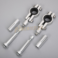 Kit de fixation de protège-mains pour guidon 1-1/8 28mm Pièces de montage de protège-mains de 22mm pour systèmes de carrosserie Dirt Bike ATV & Quad Motorcycles