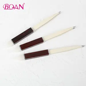 2020 BQAN Wholesale Double head Wooden Handle Nail Art Tools Nail Nipper Wax Vaporizer Pen