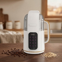 Mixeur alimentaire multifonctionnel à chauffage automatique, écran tactile numérique, 1200 ml, machine à lait de soja électrique pour la cuisine domestique