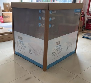 Easy Assem ble Custom <span class=keywords><strong>Promotion</strong></span> 4 Regale Karton Kissen Display Stand Pop Up Papier Produkt Boden Display Rack für Baby Windeln - Product Image 2