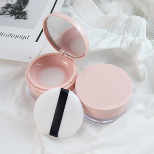 Sf1 20gram 20g <span class=keywords><strong>container</strong></span> 15g 25g 30gram nhựa rỗng rõ ràng mỹ phẩm mờ màu hồng đen tùy chỉnh bột lỏng Jar với sàng - Product Image 3