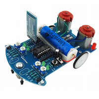 Kit de Voiture Télécommandée Mini BT avec Détection de Gravité, Suivi Intelligent et Évitement d'Obstacles, Kit Électronique DIY à Souder, DC 3.7V