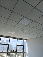 Plafond en laine minérale QINGTAI - Grille de plafond moderne, simple, acoustique, insonorisant, anti-humidité, artistique, 600x600mm, pour hôtels et hôpitaux