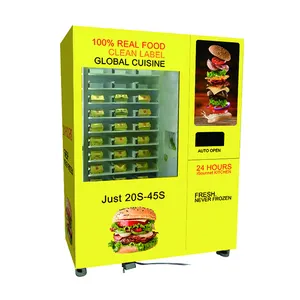 Máquina de venda de alimentos inteligente, máquina inteligente de venda rápida de comida, máquina de venda de galinhas, preço de fábrica da china