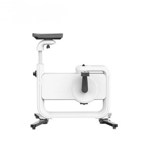 Vélo d'exercice tout-en-un, vélo de spinning d'intérieur <span class=keywords><strong>pliable</strong></span> réglable, cadre en métal, affichage électronique, capacité de 100 kg, stable - Product Image 6