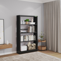 Mobilier de bibliothèque moderne Étagère à 4 niveaux pour la maison Étagère à livres en métal Étagère à livres en acier pour magasin de détail Étagères à livres en acier