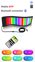 Panneau LED numérique programmable personnalisable pour voiture, affichage souple et fin pour fenêtre, équipement publicitaire USB Bluetooth via application