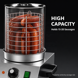 Máquina Calentadora Comercial de Panecillos para Hot Dogs, Mantiene Calientes Salchichas y Empanadas, Equipo de Catering - Product Image 3