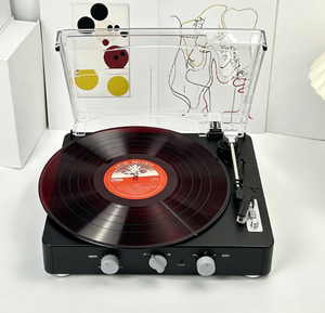 Tourne-disque <span class=keywords><strong>vinyle</strong></span> moderne à succès avec haut-parleurs intégrés, 3 vitesses, son haute fidélité, idéal pour un cadeau d'anniversaire - Product Image 6