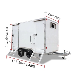 WECARE 350*210*210cm 고급 모바일 캠핑 화장실 WC 야외 휴대용 이벤트 모바일 화장실 및 샤워 룸 - Product Image 3