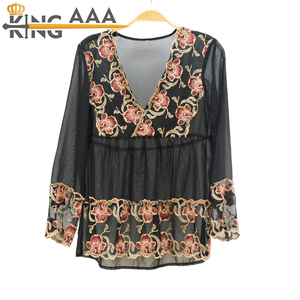 Pakaian wanita penjualan panas grosir pakaian jumlah besar blus katun penjualan online baru bermerek Bal - Product Image 3