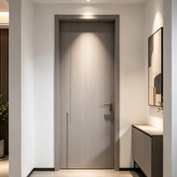 Porte en bois massif pour chambre à coucher, avec quincaillerie, porte intérieure, en bois massif blanc cristal de carbone, style vintage
