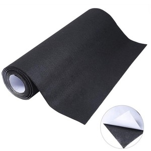 Tela de fieltro autoadhesiva negra para revestimiento de paredes y decoración de fondo decoración del hogar con aislamiento acústico - Product Image 4