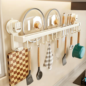 Soporte de pared con ventosa Blue Vine Kitchen para cuchillos, utensilios, tapas de ollas y espátulas, organizador sin perforaciones. - Product Image 3