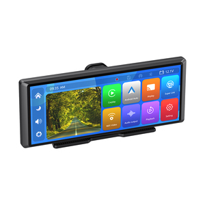 מצלמת דרך דו-ערוצית H880D (קדמית ואחורית) מסך מגע 8.1 אינץ' אנדרואיד אוטו GPS צג לרכב 1080p קארפליי שיקוף מסך - Product Image 2