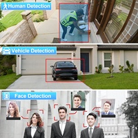Cámara de Seguridad PoE 4COVR 5Mp con Detección Facial Vif AI, Audio Bidireccional, Color Completo, Cámara IP de Seguridad CCTV Comercial para Exteriores