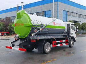 RHD Dongfeng 10m³ Fecal <b>Suction</b> Truck, 2 Axle Manual Gearbox, Professional for Sewage & Septic Tank Cleaning in Zimbabwe - Product Image 4