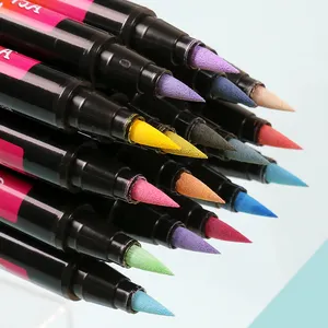 China Fabrik individualisierte Wasserkreide Acryl Farbe Stift mehrfarbige Acrylfarbe Pinsel Markierungsstift für Keramik Felsglas