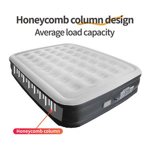 Design moderno doppia dimensione gonfiabile floccato materasso ad aria in PVC letti ad aria per esterni pieghevole mobili per la casa Auto gonfiare - Product Image 4