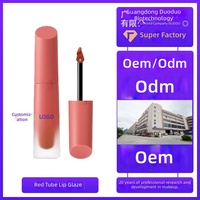 Gloss à lèvres liquide mat OEM transfrontalier, tube de rouge à lèvres anti-adhésif avec options de logo et de couleur personnalisés ; Cosmétiques ODM en gros disponibles