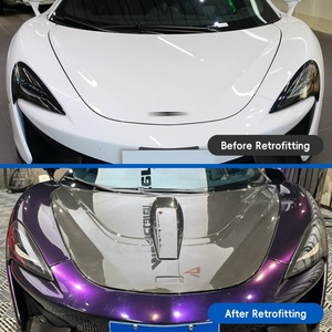 OUER Black Bolt-On Carbon Fiber <b>Engine</b> <b>Hood</b> New Condition Fit for 2015-2019 540/570/600LT Novitec Style - Product Image 2