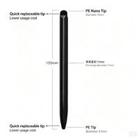 Stylet tactile IR double tête ABS 11 mm et 4,2 mm pour tableau blanc interactif |   Stylet anti-roulement triangulaire avec option magnétique |   OEM/ODM