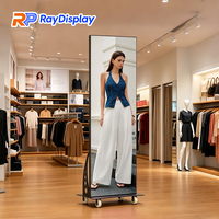 Panneau vidéo publicitaire intérieur P2 640x1920mm IP65, promotion d'événements d'entreprise, installation facile, écran d'affichage LED pliable
