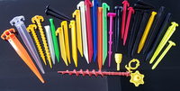 Pasak Tenda Aluminium Warna-warni Yang Sangat Tahan Lama, untuk Berkemah Mendaki Luar Ruangan 8*230Mm