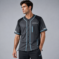 Maillot de baseball personnalisé en gros, respirant, à séchage rapide, uniforme d'équipe
