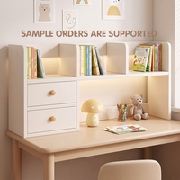 Nouvelle étagère de rangement de bureau moderne en PVC, bibliothèque de bureau minimaliste, organisateur de bureau vertical multi-niveaux, bibliothèque de poste de travail