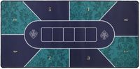 Nappe Texas Hold'Em de 3mm d'épaisseur Surface lisse Rectangle Tapis de poker à sublimation personnalisée pour table de casino