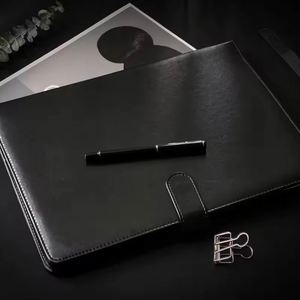 A4 Padfolio <b>Leather</b> Portfolio Organizer Pu File <b>Document</b> With Wirting Pad <b>Folder</b> - Product Image 3