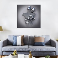 Figure en métal Statue Art mural imprime toile peinture romantique abstrait affiches salon décoration murale peinture