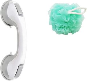 Barre de maintien de sécurité <span class=keywords><strong>pour</strong></span> salle de bain et douche à double verrouillage Super Grip, ventouse en plastique, capacité 100 kg, équipement de sécurité robuste <span class=keywords><strong>pour</strong></span> salle de bain - Product Image 1