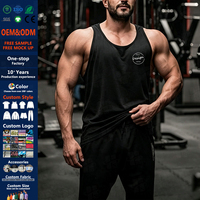 Débardeur de sport en gros pour hommes, coupe profonde, style stringer, pour fitness, musculation et entraînement en salle de sport