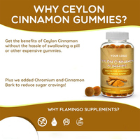OEM/ODM Gommes à la cannelle de Ceylan c 2000mg sans sucre pour le soutien des articulations L'énergie soulage la fatigue physique