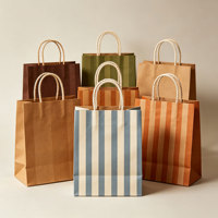 Sacs cadeaux en carton kraft avec poignée pour anniversaires, baby showers, mariages, célébrations, estampage à chaud, recyclables