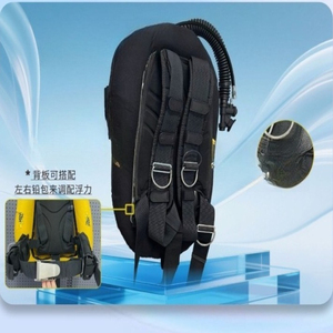 Back Fly 50lbs Travel Edition BCD Buoyancy Regulator ตัวควบคุมแรงลอยตัวแบบ Back Fly สำหรับถังเดี่ยว ทนทานต่อการสึกหรอ - Product Image 4