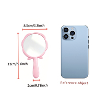 Miroir en forme de rose Un miroir miniature mignon et portable pour filles Parfait pour les voyages ou l'usage quotidien Un miroir de maquillage compact et élégant.