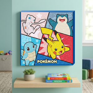Kit de Peinture Diamantée Coréenne Imprimée Pokémon Sautant 25x25cm DIY 5D Point de Croix Complet pour Enfants et Loisirs Créatifs Vente en Gros - Product Image 2
