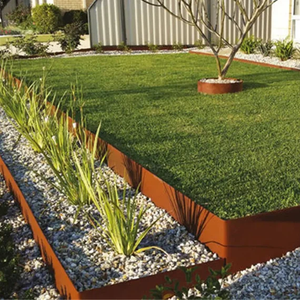 Gnee corten เหล็กความร้อนได้รับการรักษาขอบขอบสวน5mm-การออกแบบกลวงที่ทันสมัยความสูง6FT เป็นมิตรกับสิ่งแวดล้อมในที่พักอาศัยเชิงพาณิชย์ - Product Image 3