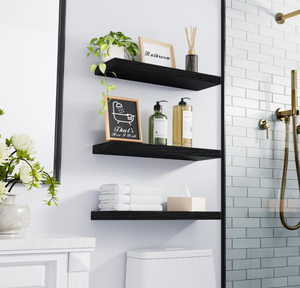 Étagère murale flottante carrée moderne en acier inoxydable avec support d'installation <span class=keywords><strong>invisible</strong></span> pour la décoration du salon - Product Image 4