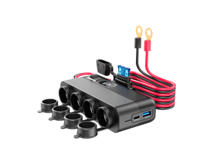 <span class=keywords><strong>Chargeur</strong></span> de voiture DC haute puissance 350W PD écologique, nouvellement listé, avec <span class=keywords><strong>4</strong></span> prises et cordon de protection, pour ordinateur portable, <span class=keywords><strong>iPad</strong></span>, téléphone portable, allume-cigare - Product Image 3