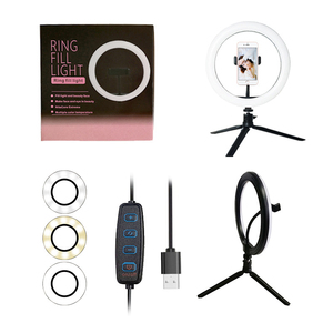 6 8 10 12 inch Điều khiển từ xa Dimmable Selfie RGB LED vòng ánh sáng với chân máy đứng cho trang điểm video Live Studio - Product Image 6