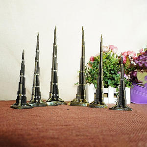 Aangepaste Dubai 3d Gebouw, Model Toeristisch Souvenir Miniatuur Gebouw Model Zinklegering Metaal Vergulde Liefde Volkskunst/ - Product Image 3